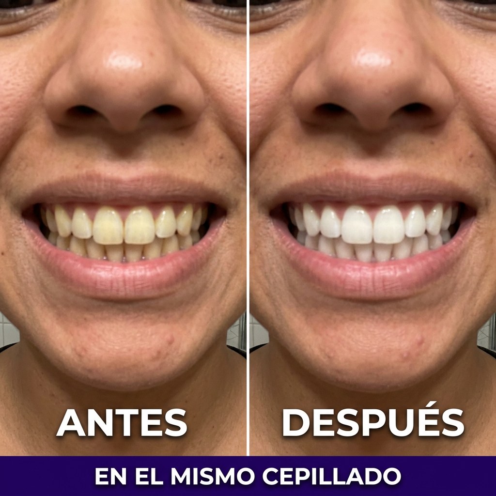 Antes y después en el mismo cepillado